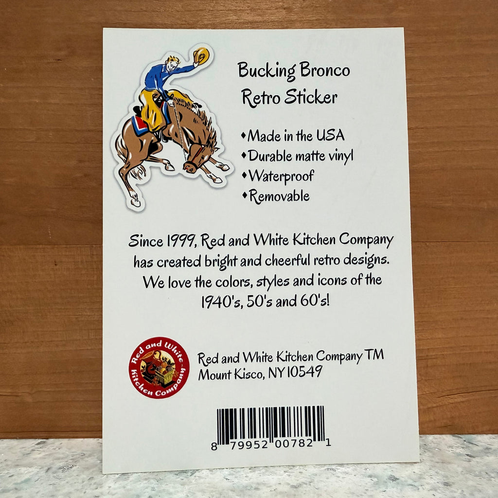 Bucking Bronco Retro Sticker $6