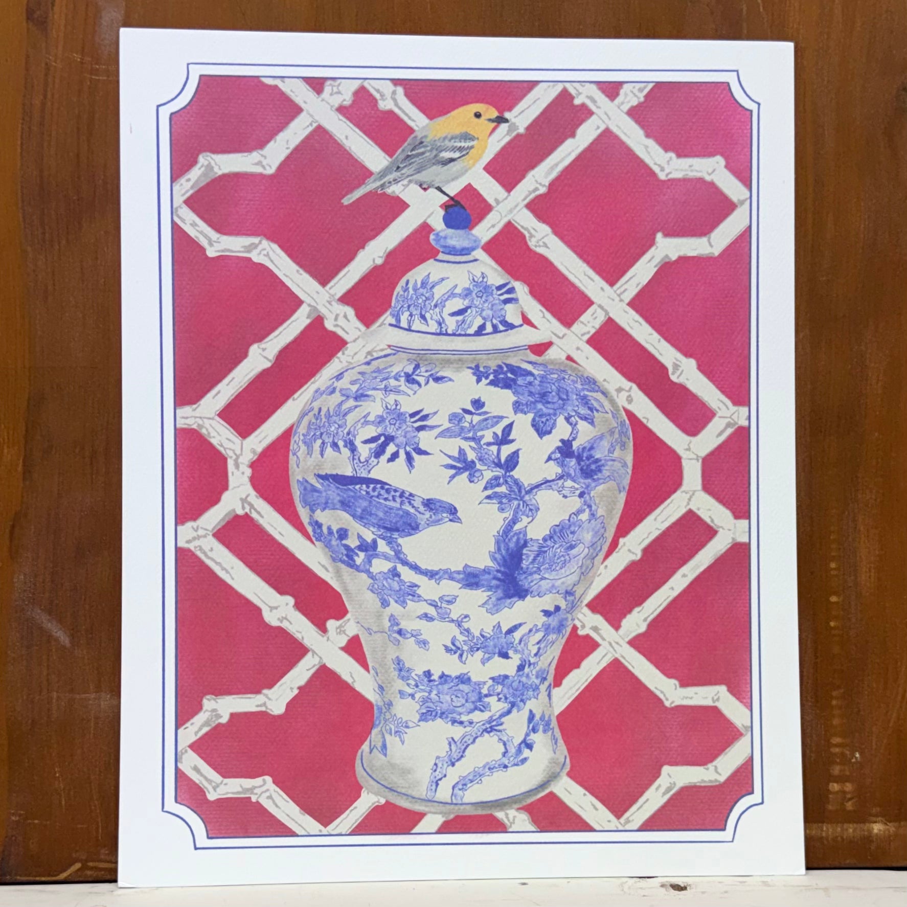 8x10 Blue Ginger Jar Art Print $18