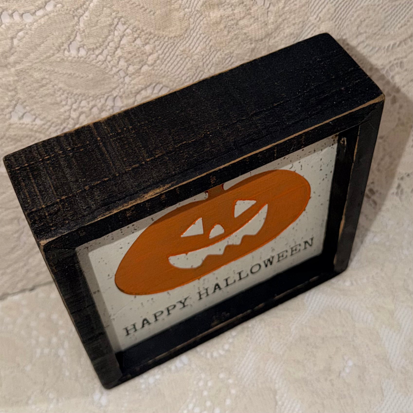 Happy Halloween Wood Decor $14