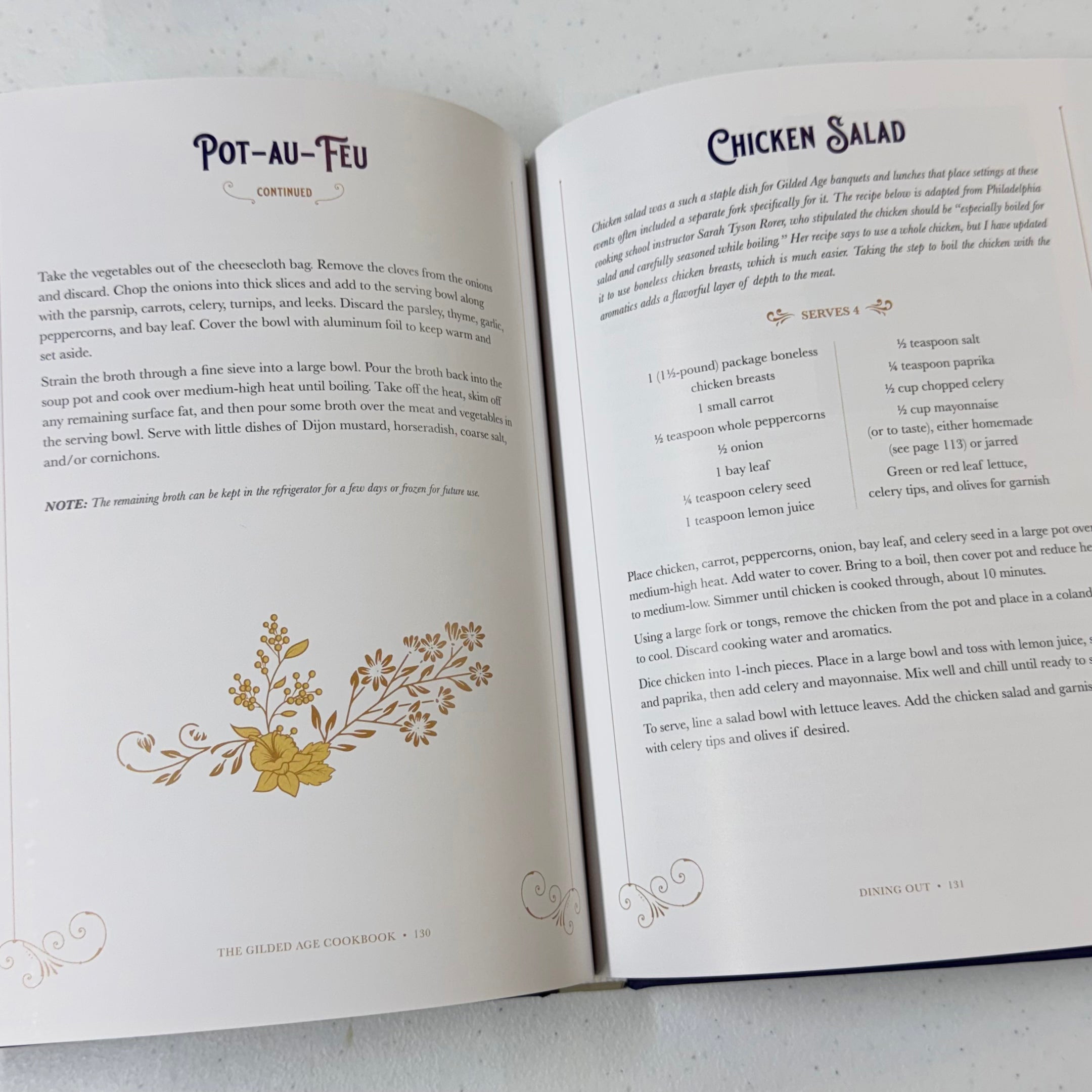 The Guilded Age Hardcover Cookbook $35