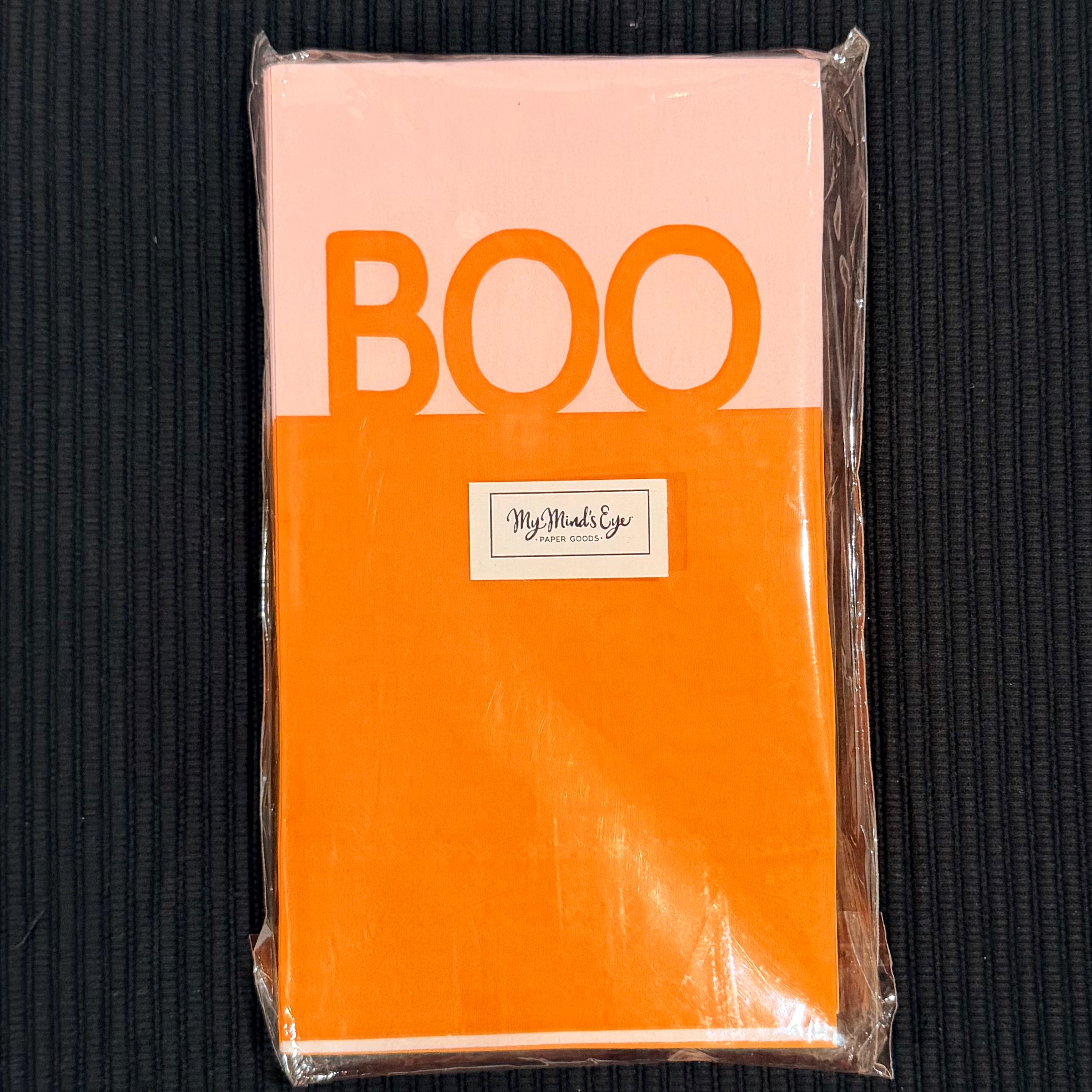 BOO Pink & Orange Paper Guest Towels $8