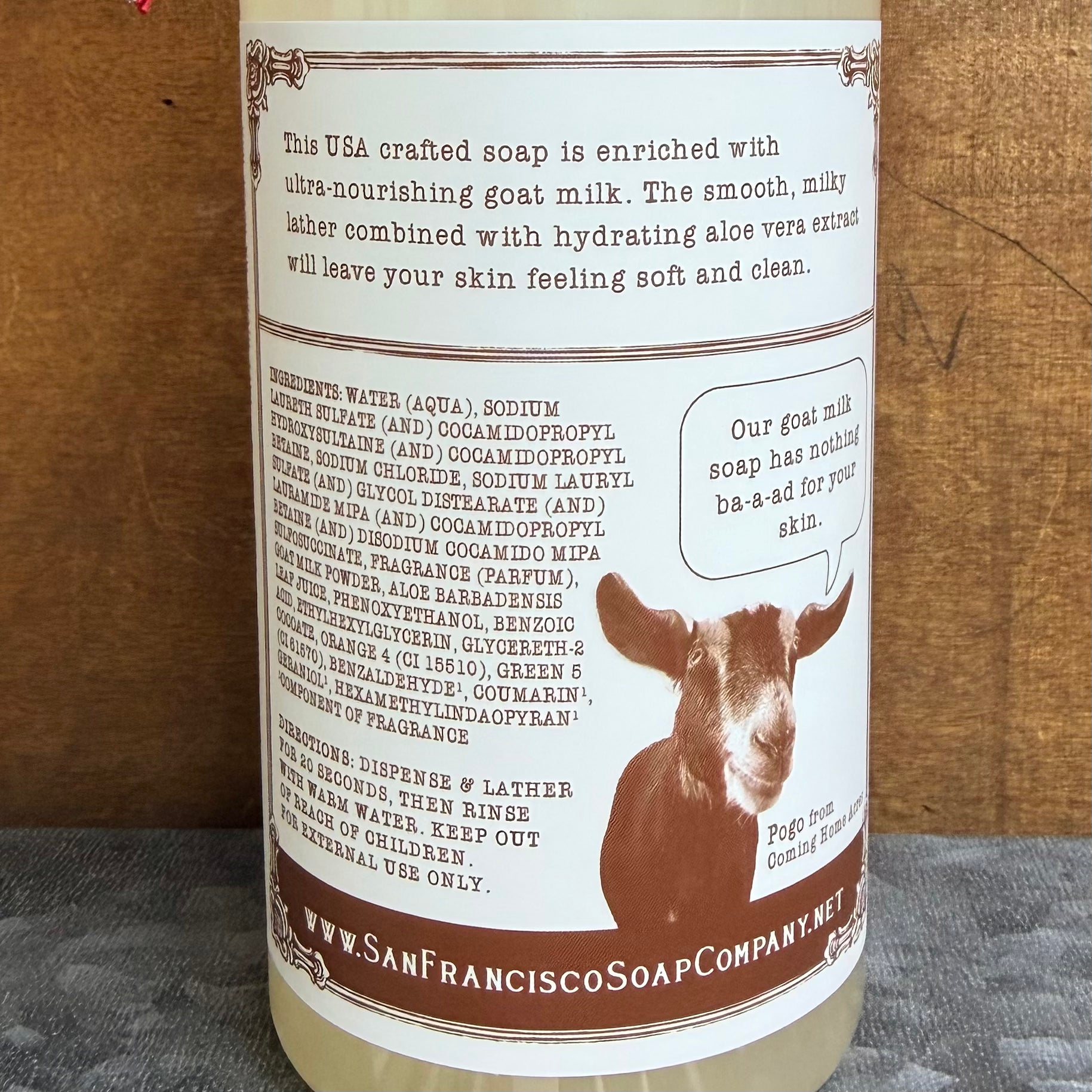 Almond Goat Milk Liquid Soap $14