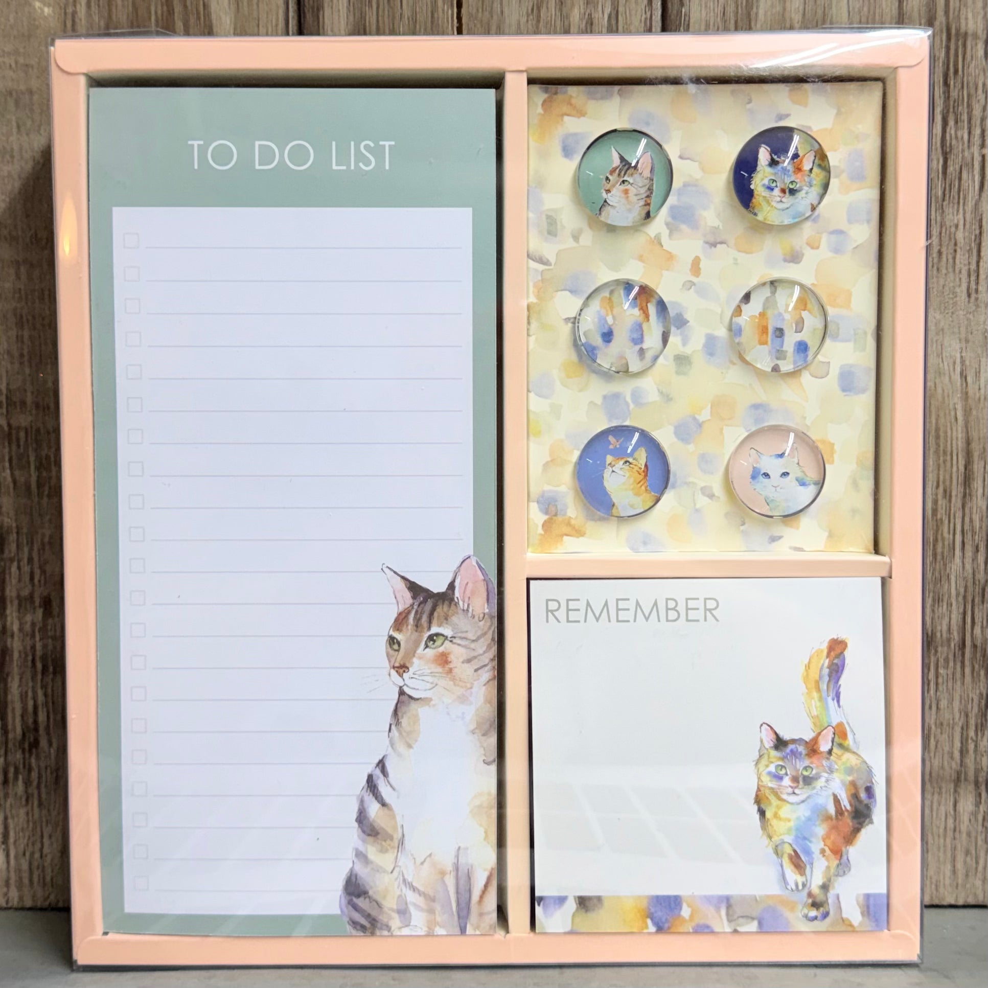 Cat Magnet & Notepad Set $24