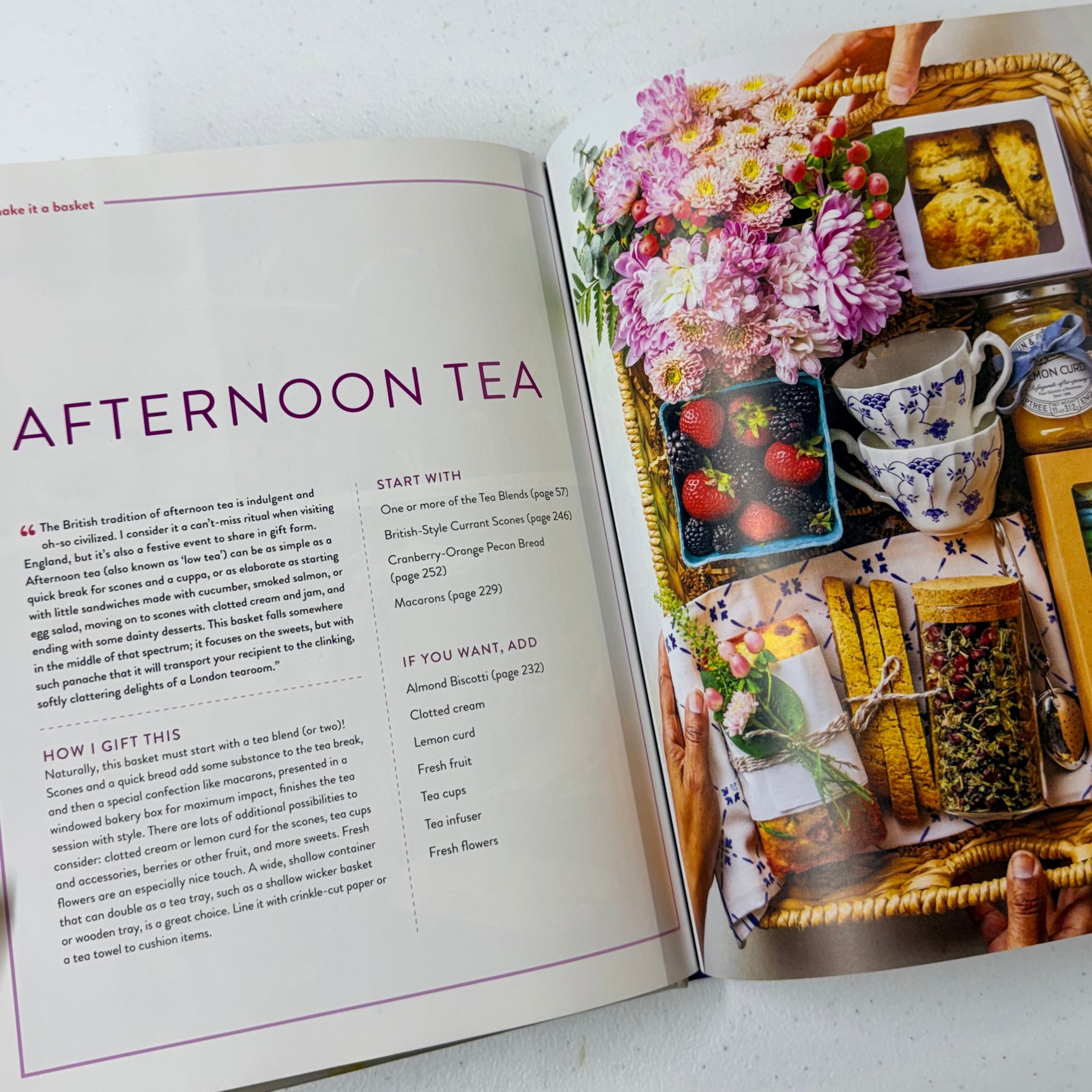 Food Gifts Hardcover Book $30