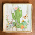 Floral Cactus Plate $12