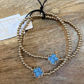 Turquoise Cross Beaded Bracelets $18