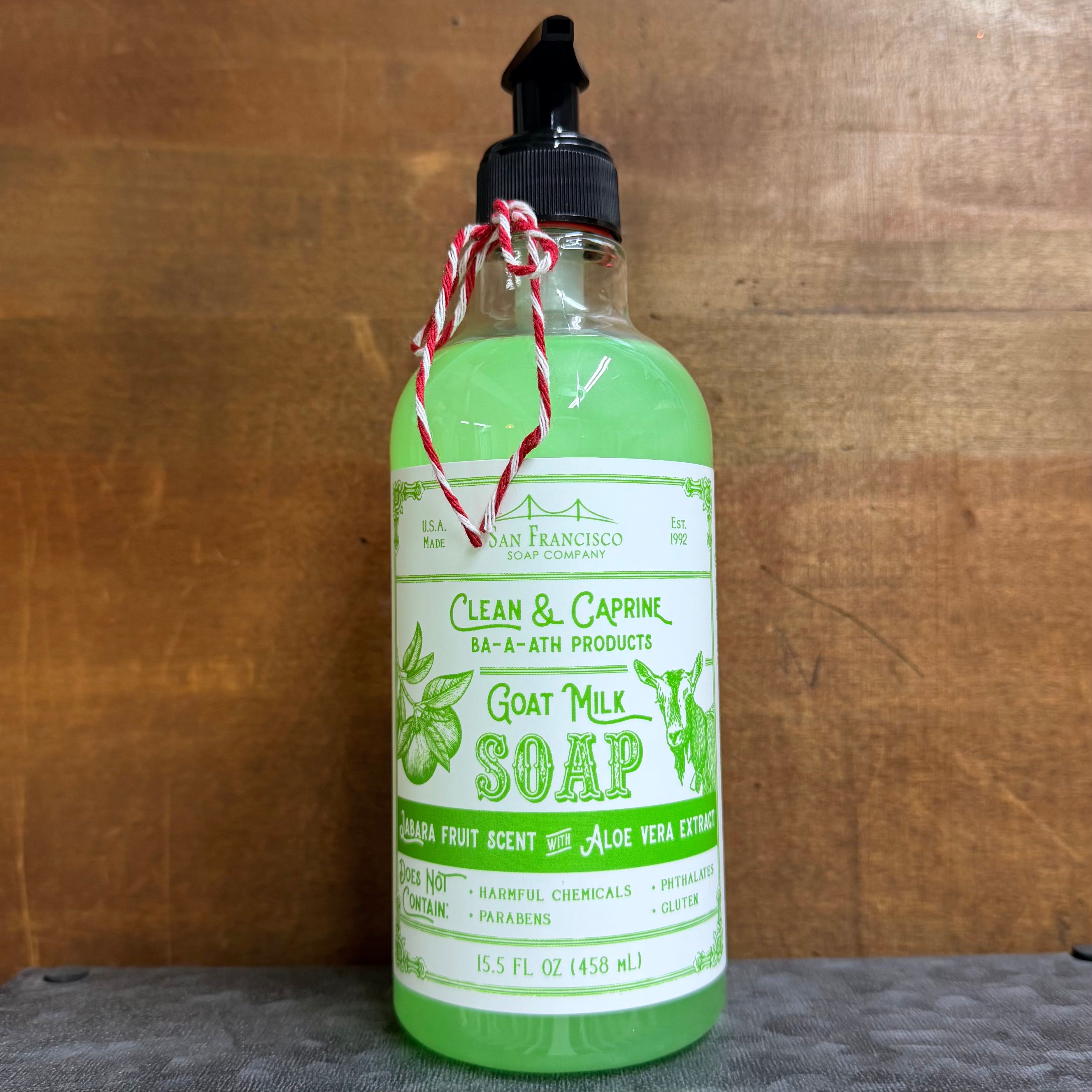 Jabara Fruit Goat Milk Liquid Soap $14