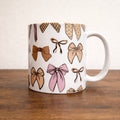 Neutral Bows All Over Coffee Mug $16