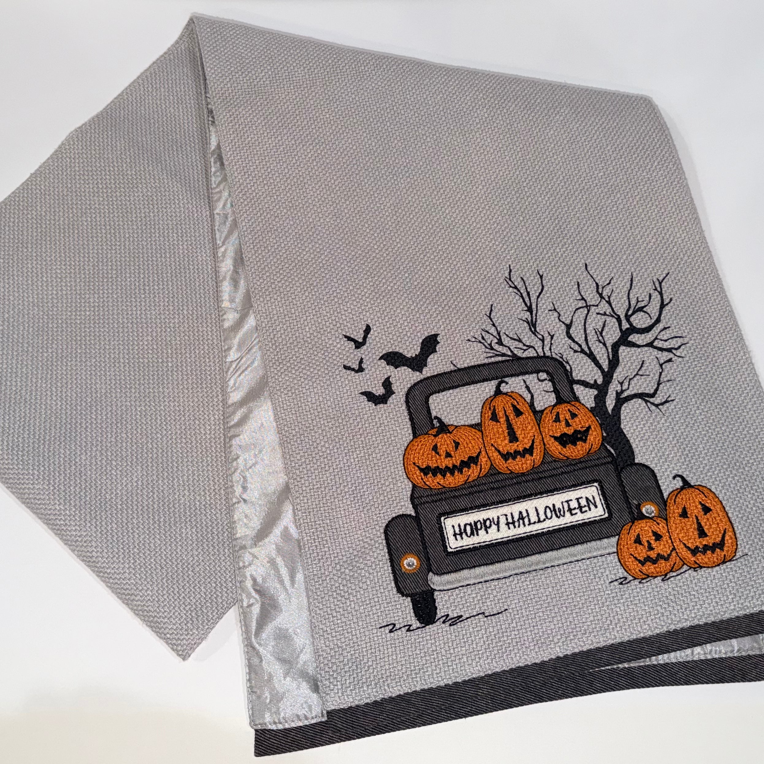 Gray Halloween Truck Runner $28