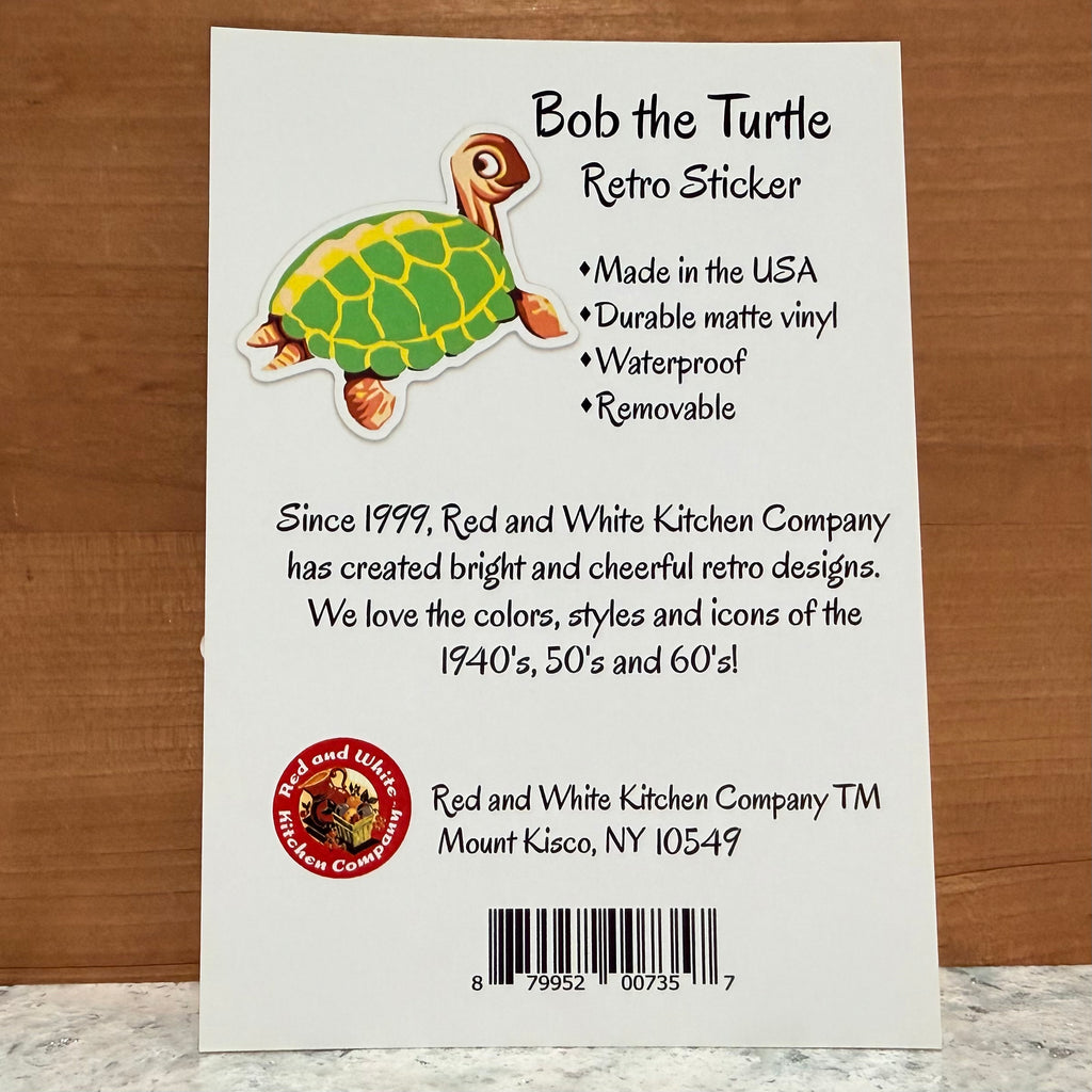 Bob the Turtle Retro Sticker $6