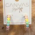 Pastel Heart Hoop Earrings $25