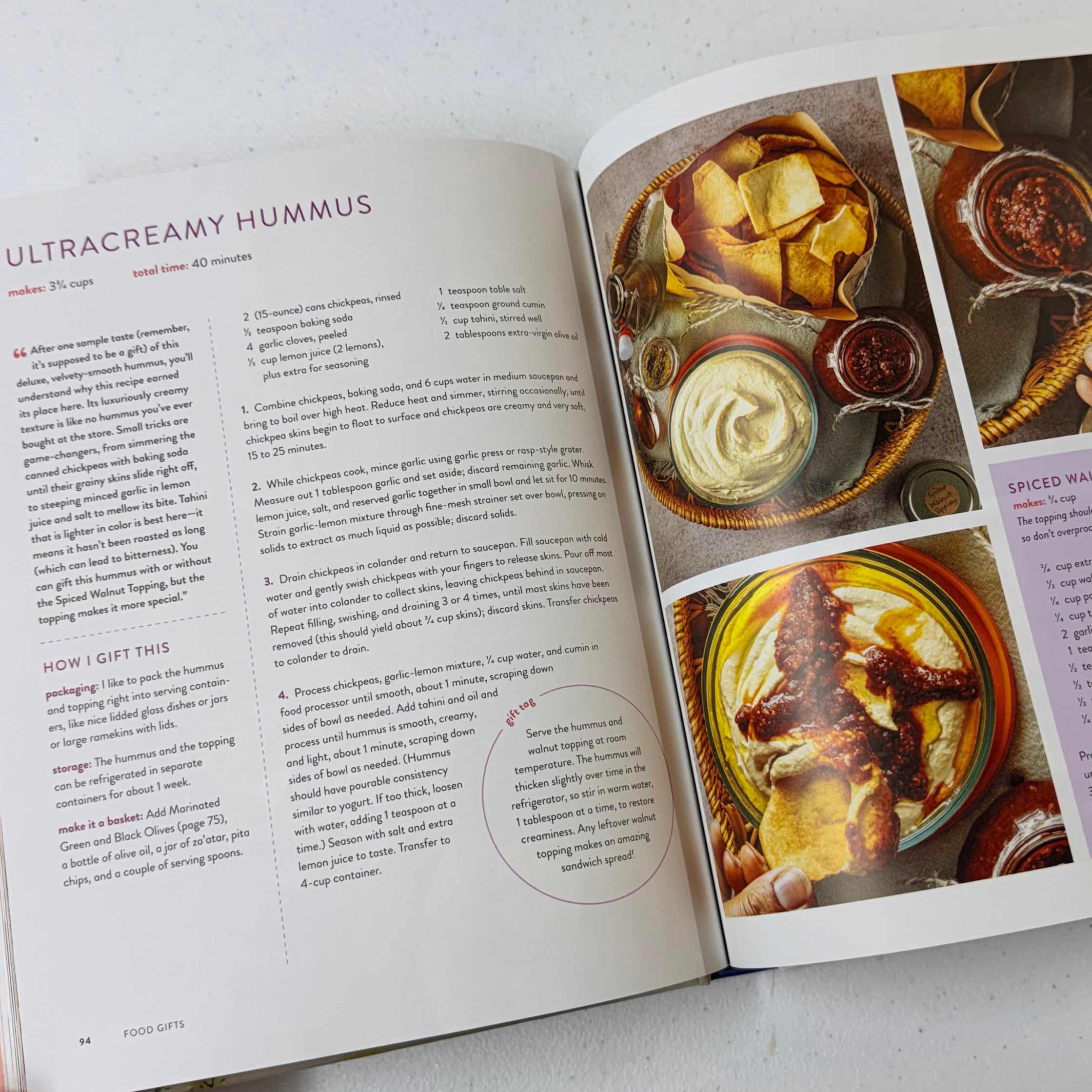 Food Gifts Hardcover Book $30