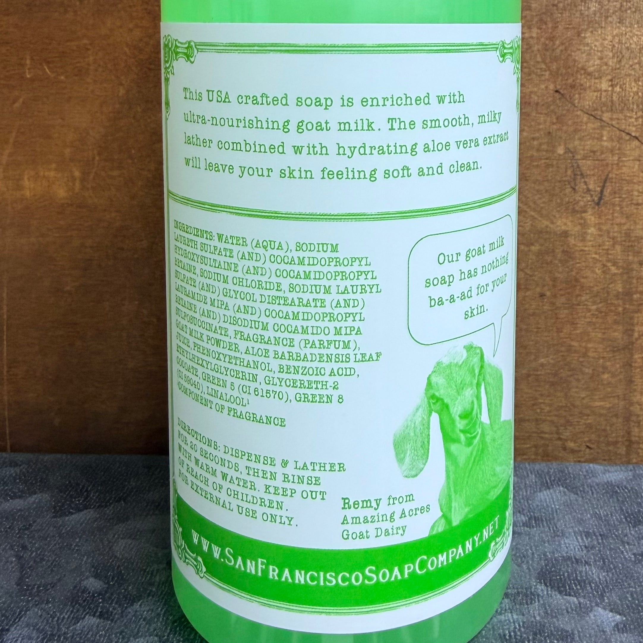 Jabara Fruit Goat Milk Liquid Soap $14