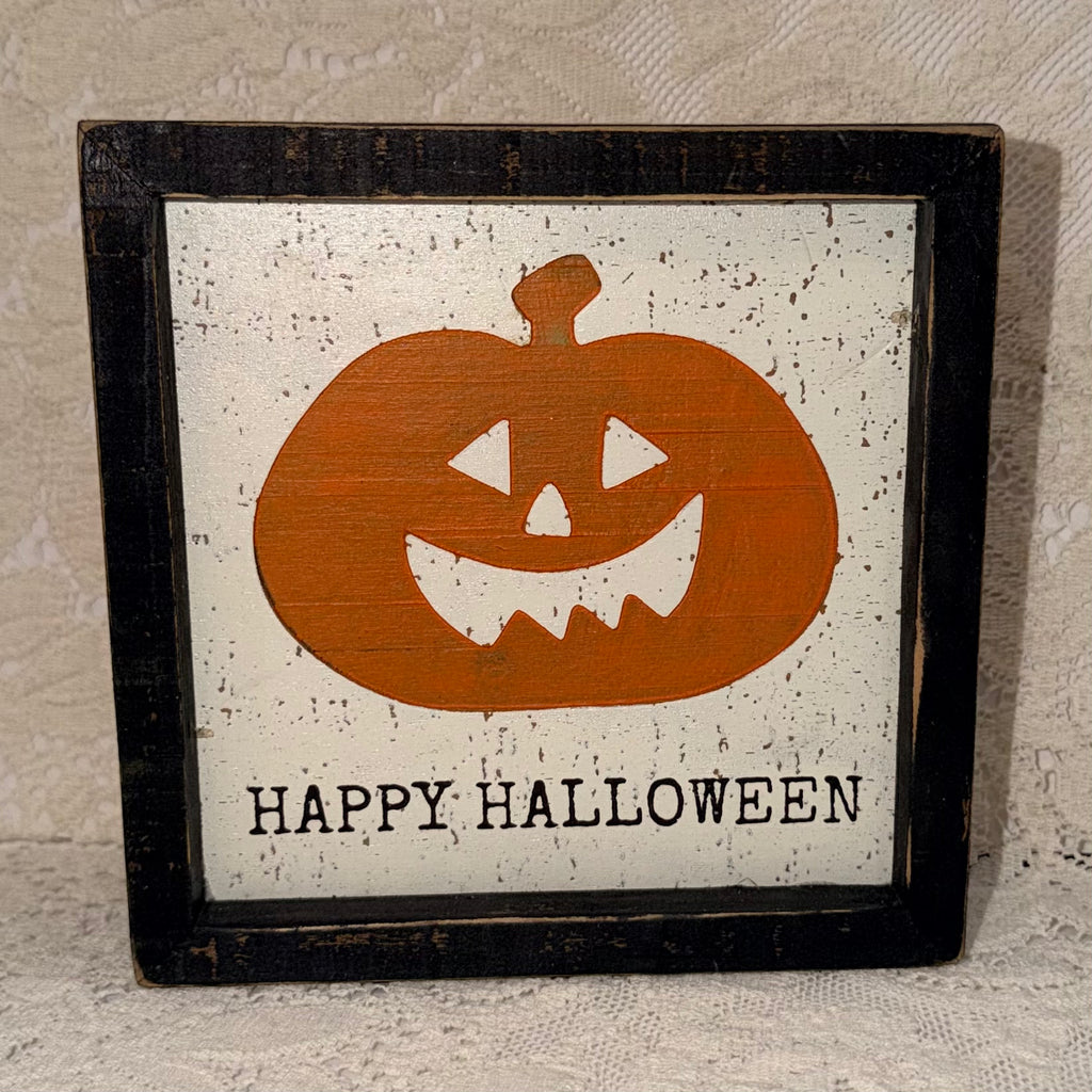 Happy Halloween Wood Decor $14