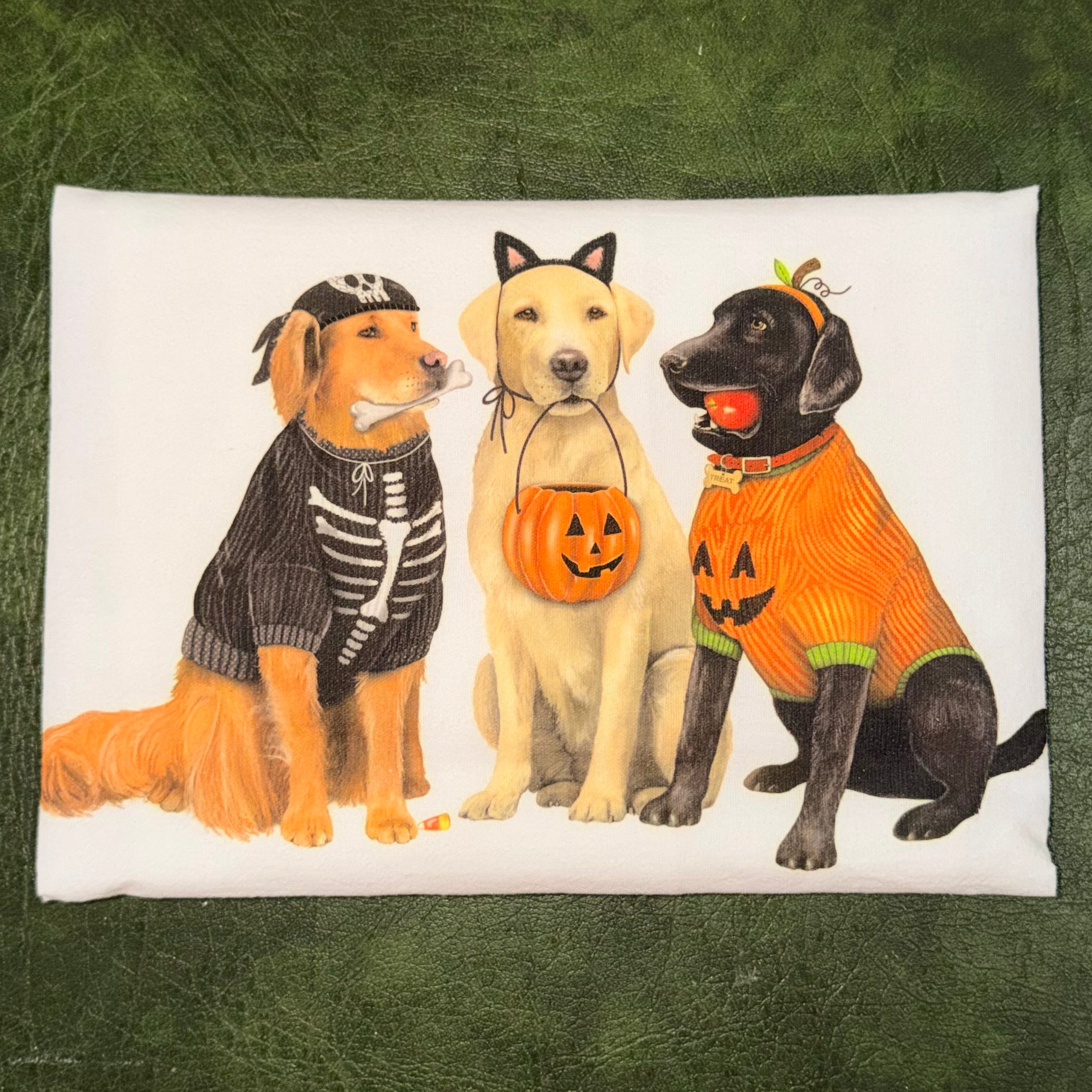Halloween Dogs Tea Towel $12