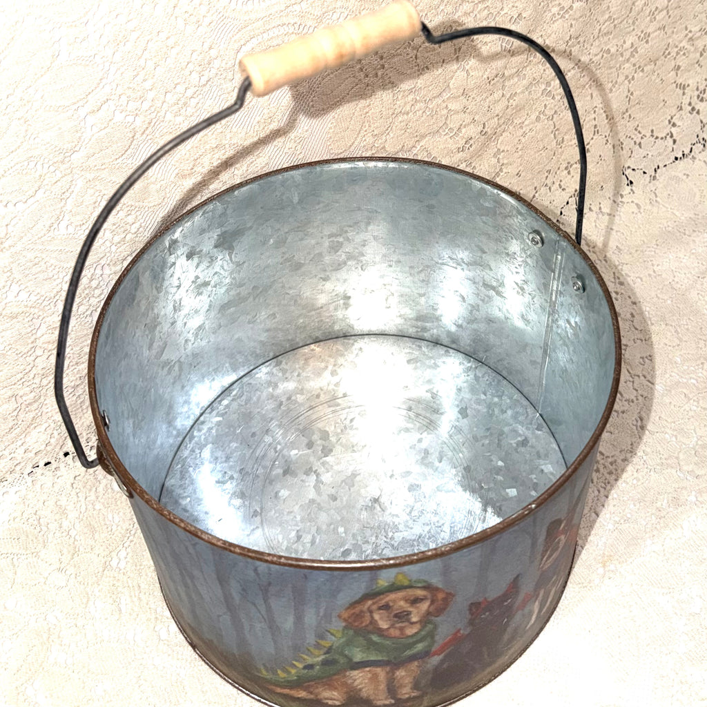 Dog & Cat Halloween Bucket $30