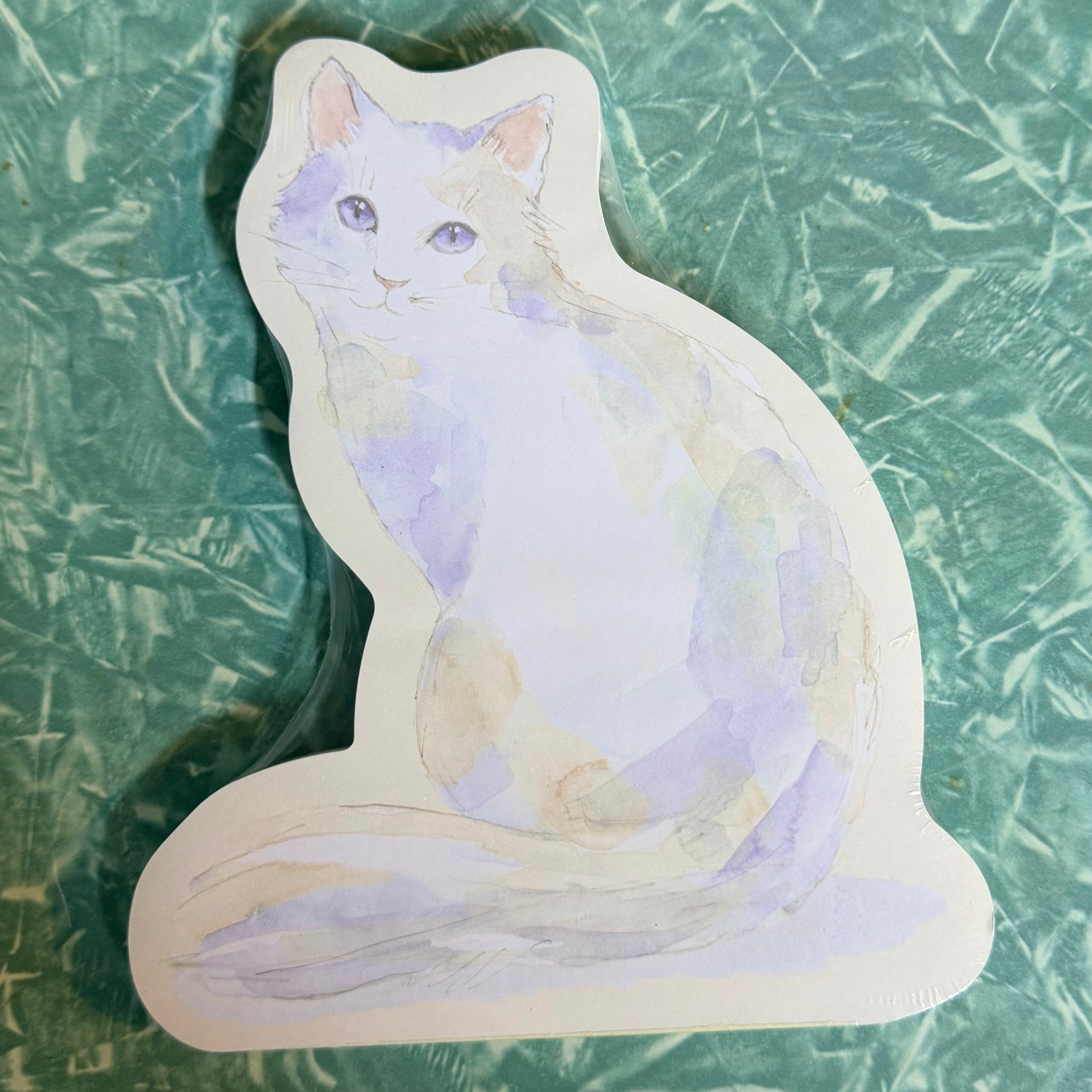 Fluffy Cat Die-cut Notepad $14