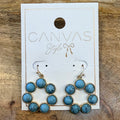 Rowdy Turquoise Earrings $25