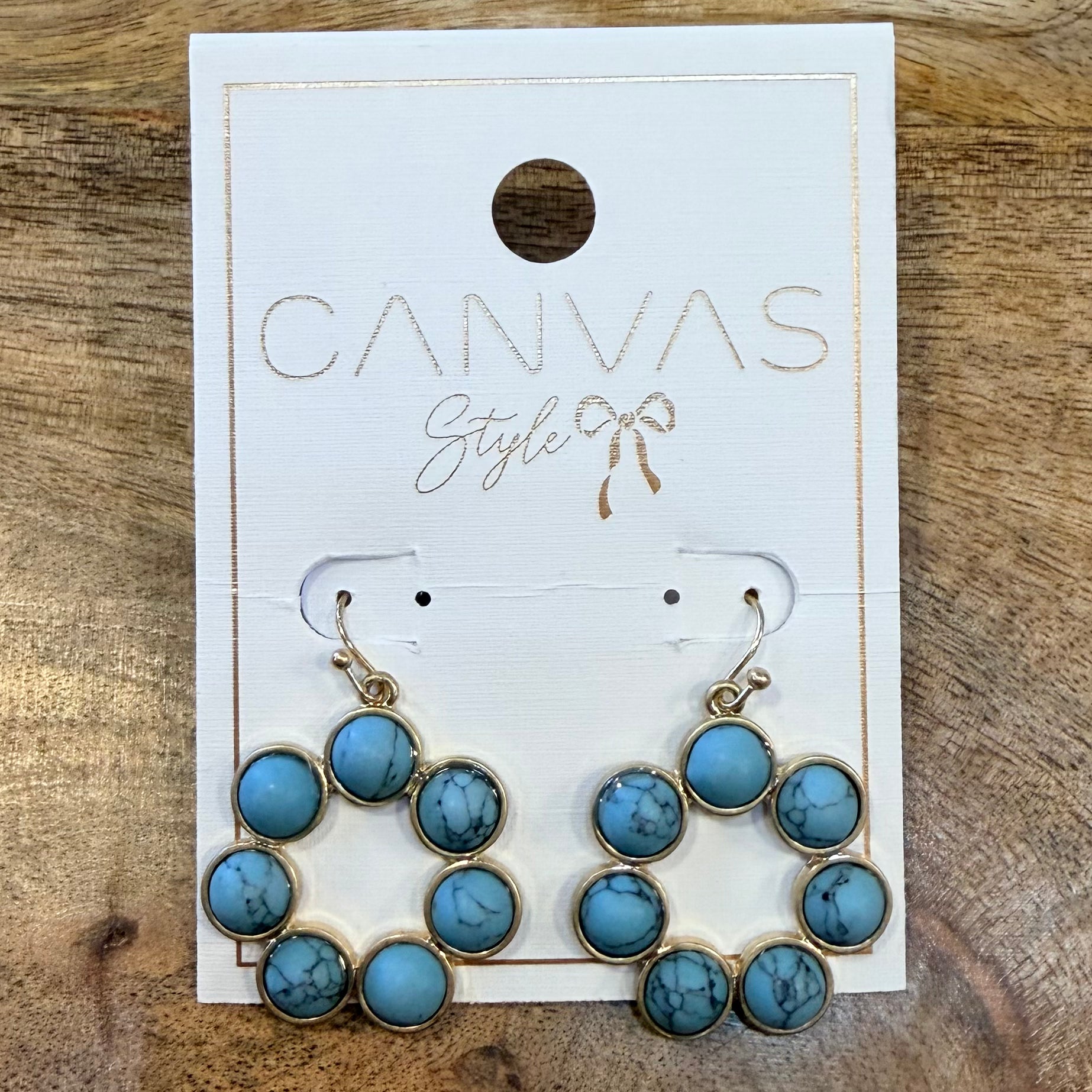 Rowdy Turquoise Earrings $25