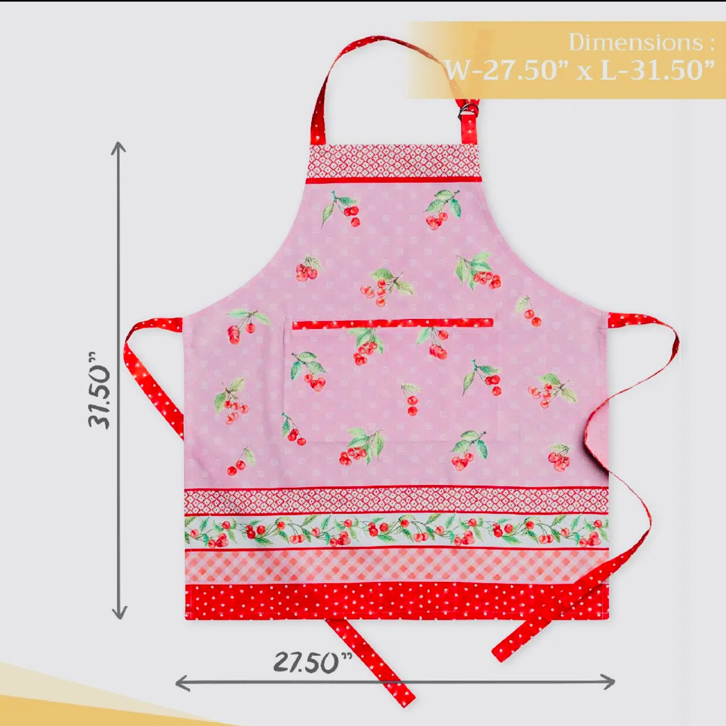Pink Cherries Cooking Apron $28