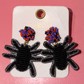 Beaded Spider Post Earrings $20
