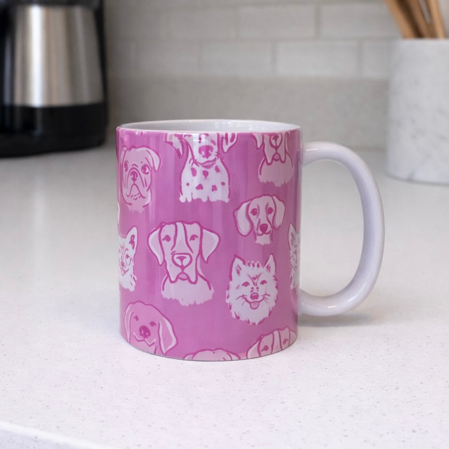 Pink Dog Lover Coffee Mug $16