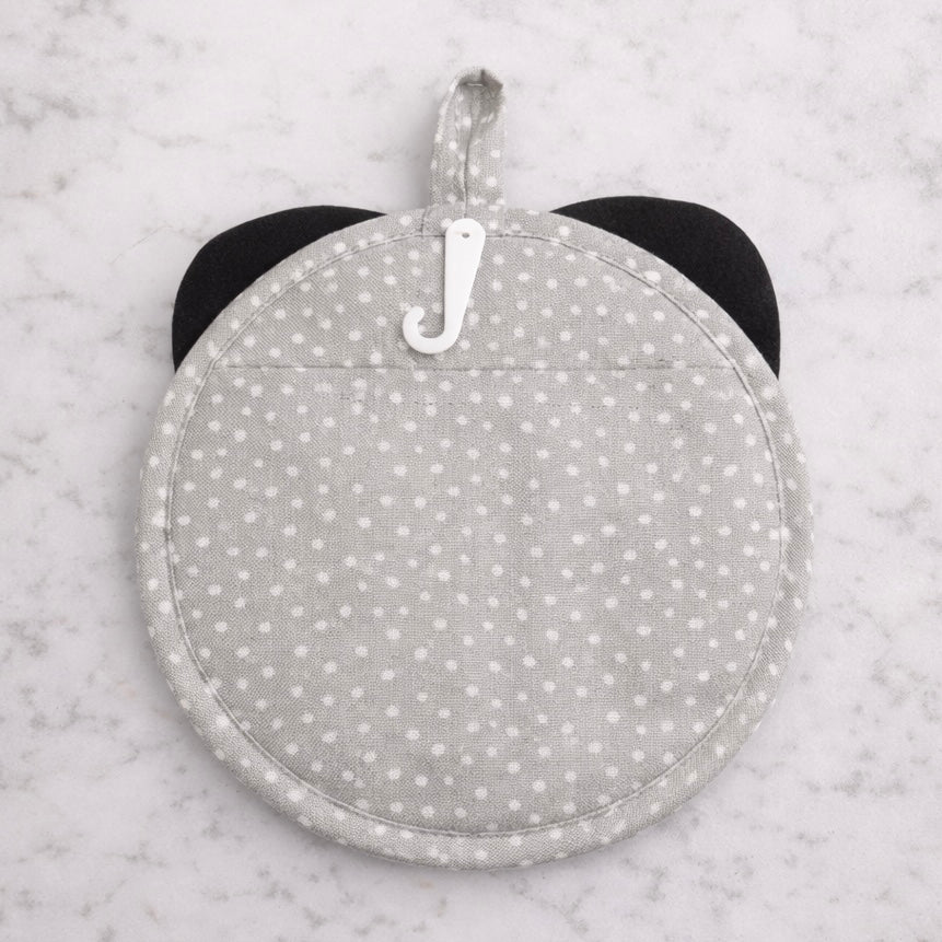 Spotty Dog Round Kitchen Pocket Mitt $10