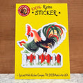 Henpecked Retro Sticker $6
