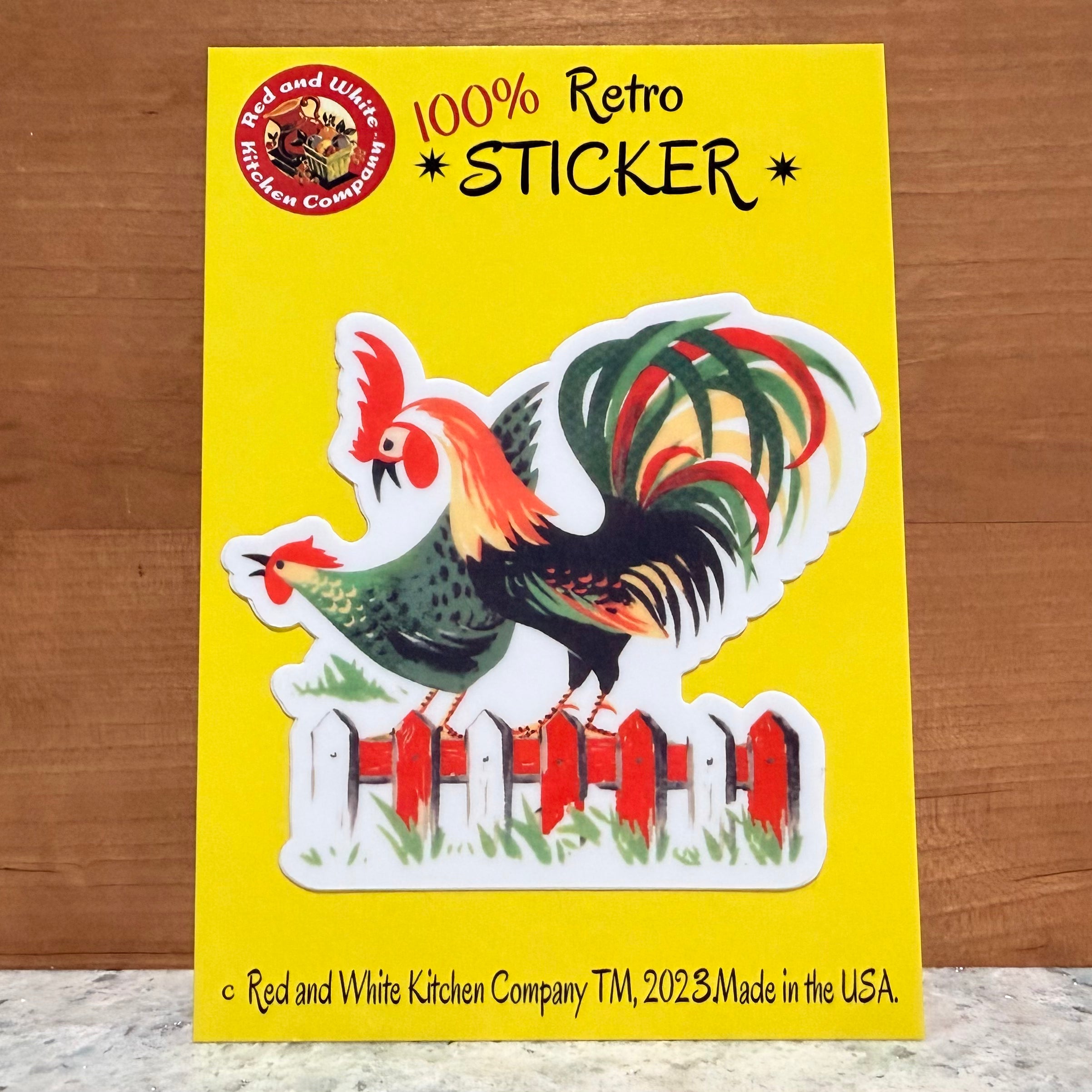 Henpecked Retro Sticker $6