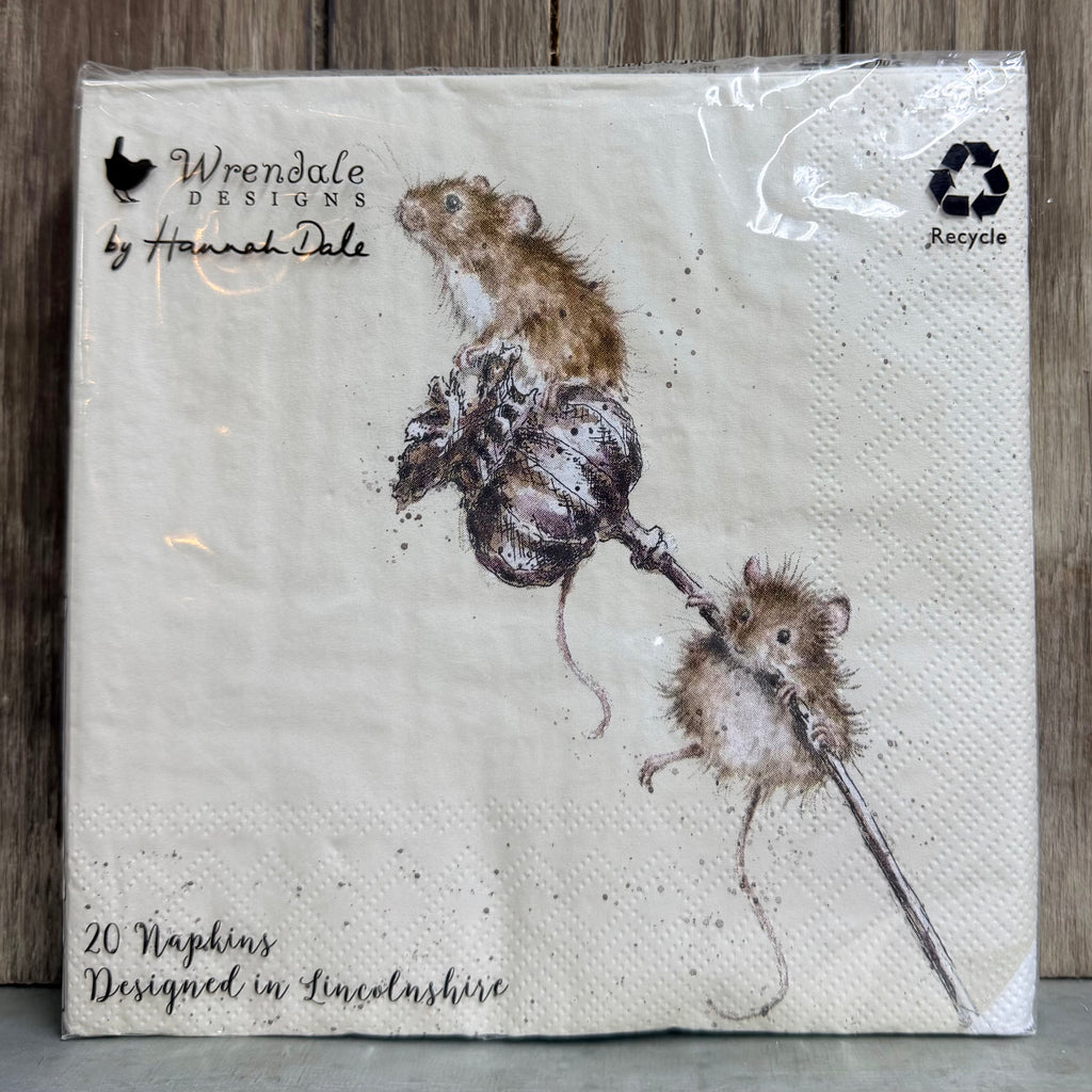 Fuzzy Mice Paper Luncheon Napkins $6