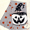 Stripe & Dot Halloween Towel $12