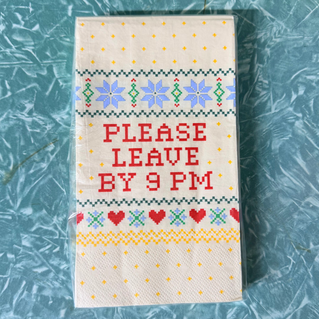 Please Leave by 9 Paper Guest Towels $10