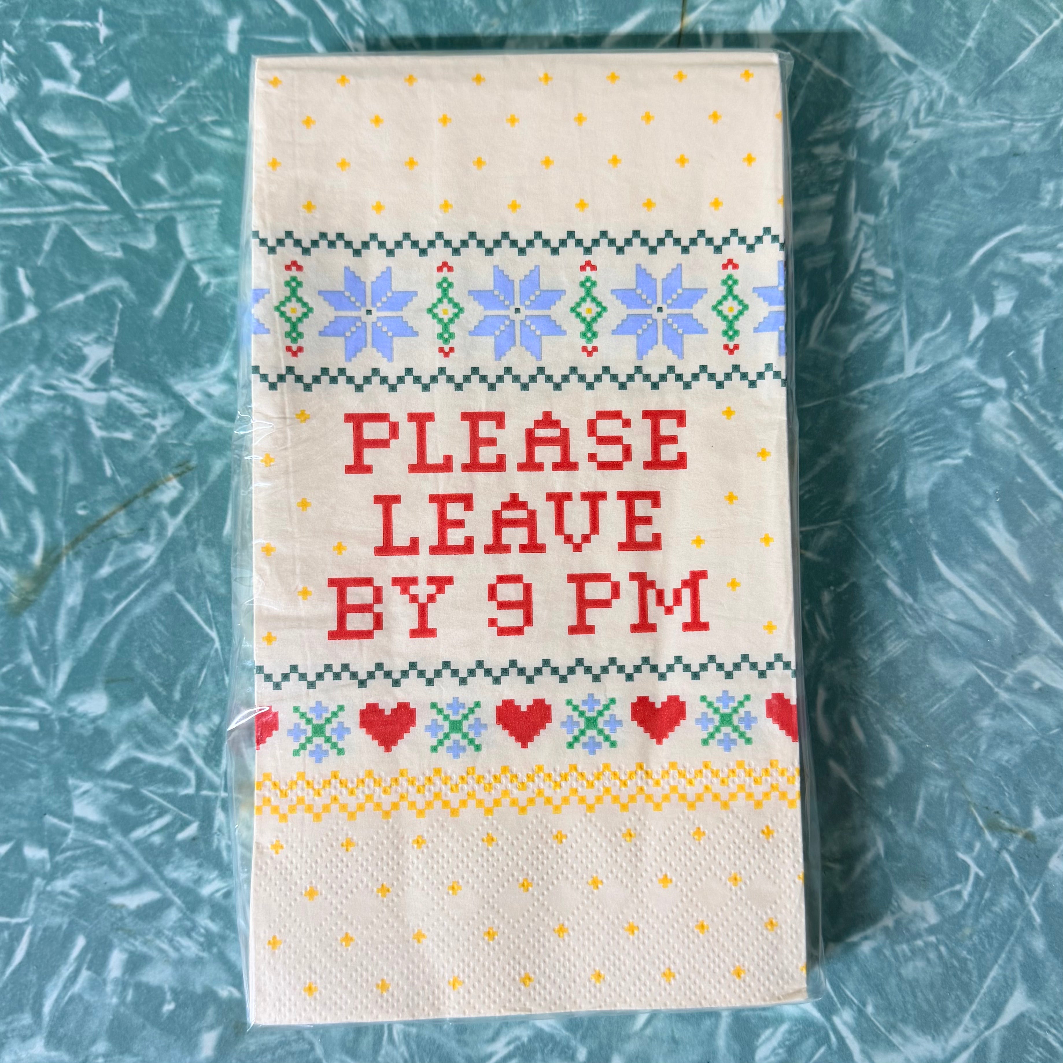Please Leave by 9 Paper Guest Towels $10
