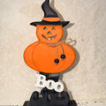 Pumpkin Witch Wood Decor $28