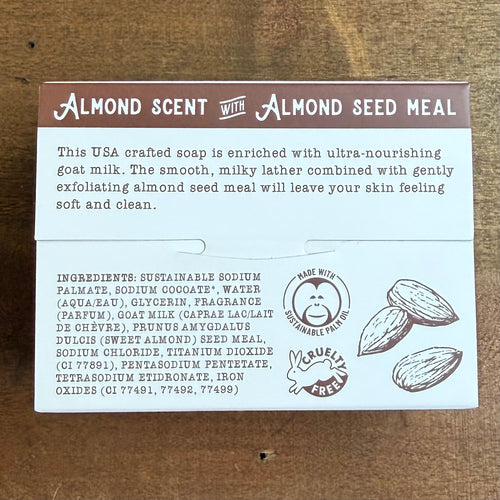 Almond Goat Milk Bar Soap $10