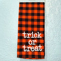 Trick or Treat Check Towel $12