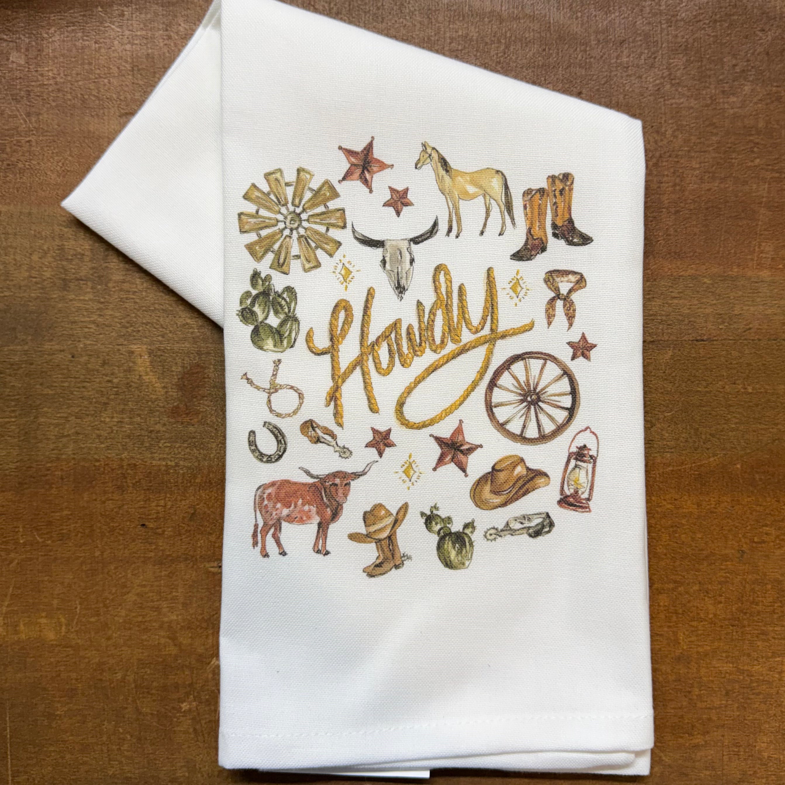 Howdy Kitchen Towel $20