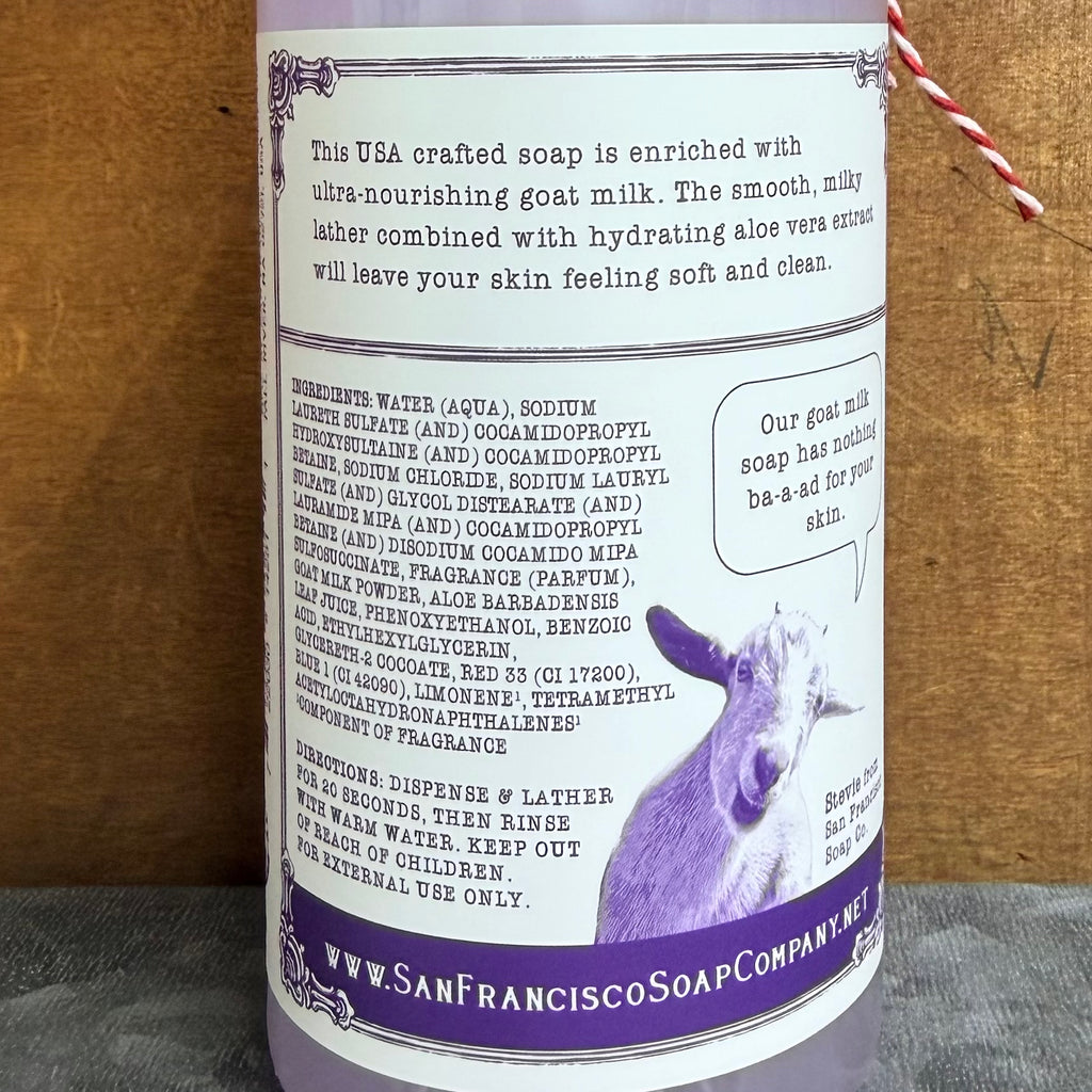 Lavender Goat Milk Liquid Soap $14