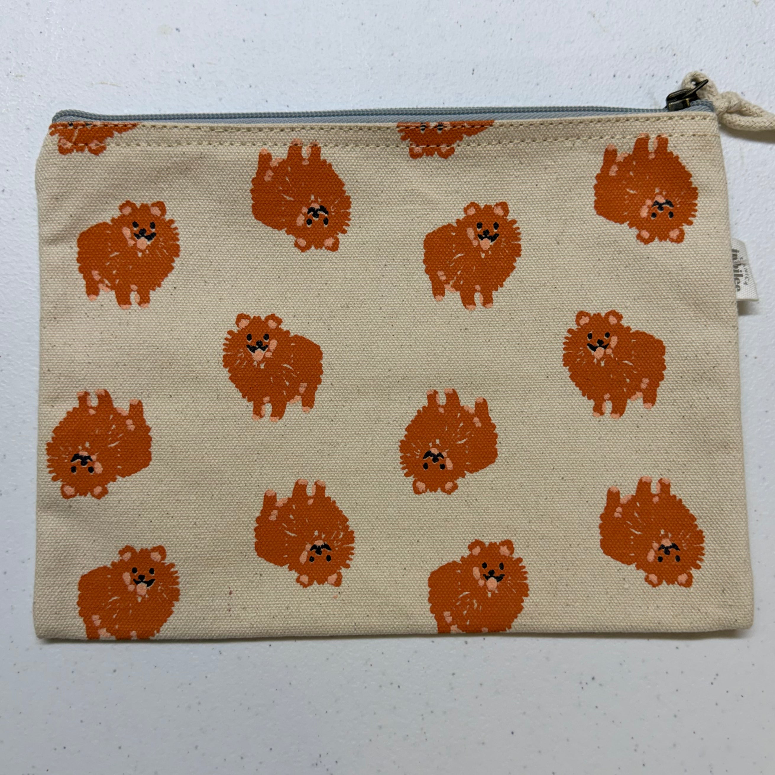 Pomeranian Zippered Pouch $12