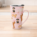 All the Dachshunds Travel Mug with Lid $24