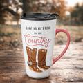 Country Girl Travel Mug with Lid $24