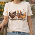 Chicken Bunch Cream T-Shirt S-2X $30