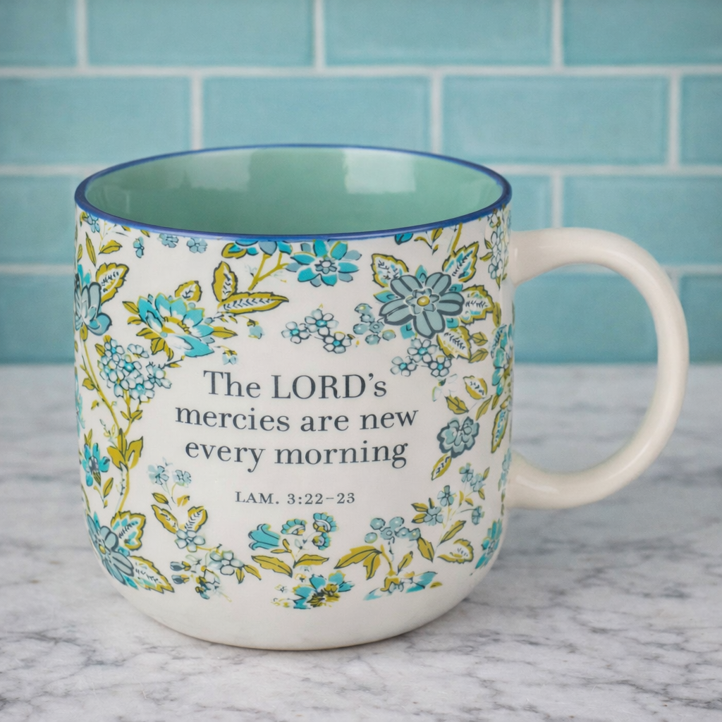 The Lord’s Mercies Mug $15