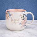 Be Still & Know Floral Mug $15