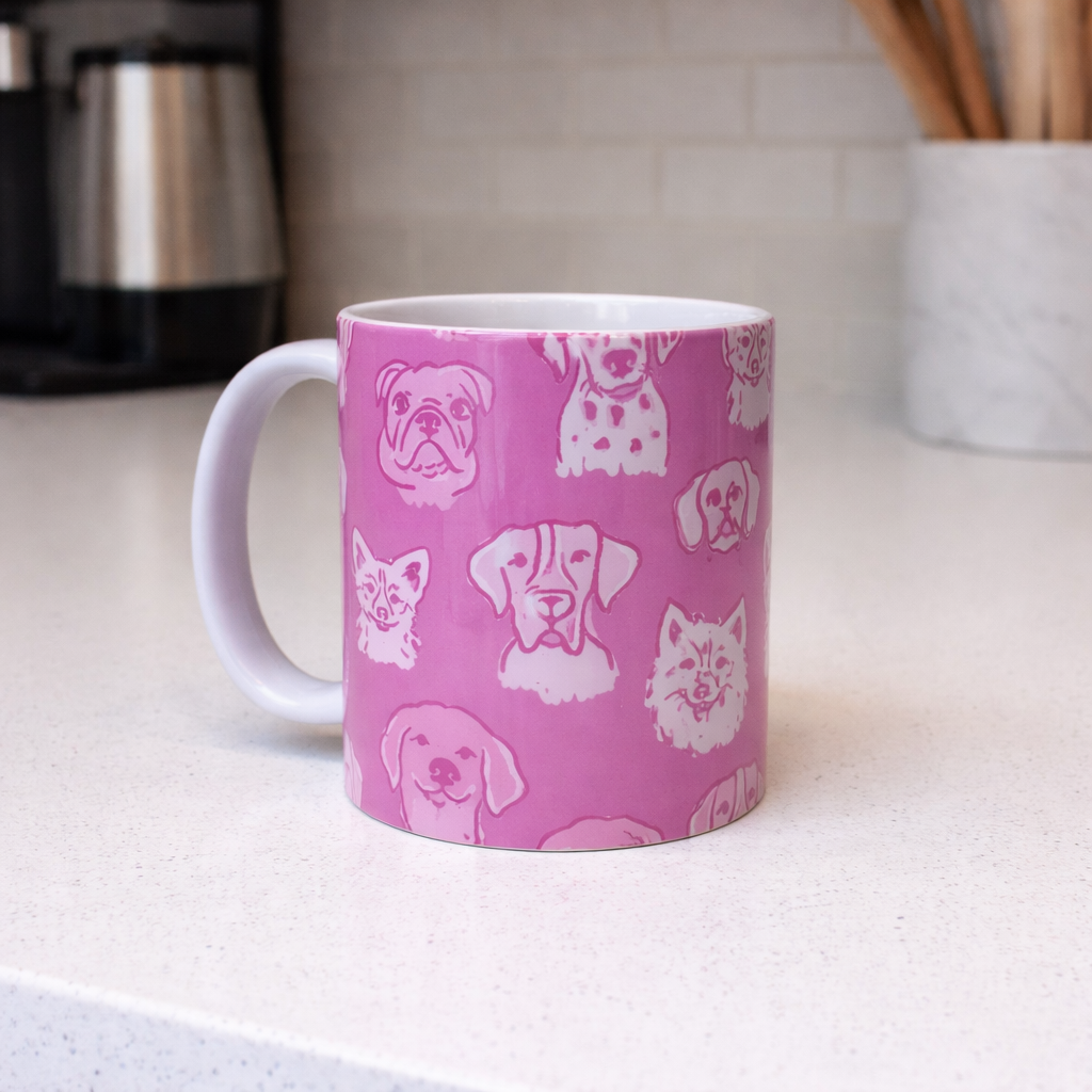 Pink Dog Lover Coffee Mug $16